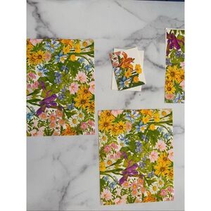 Current Colorado vintage 70s gift wrap wrapping paper wildflower flower field mu